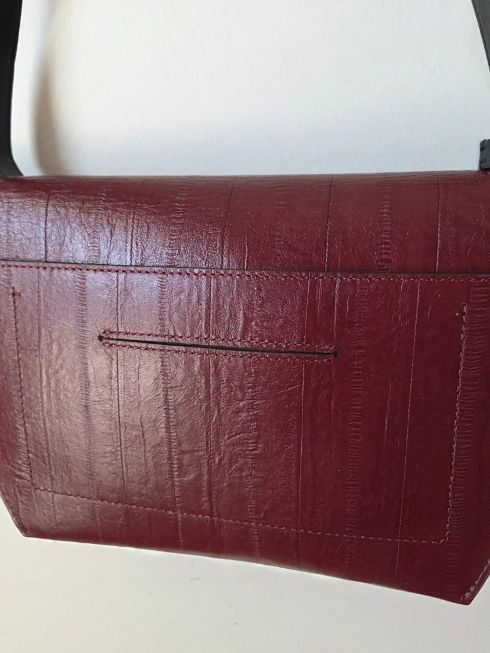 EUC LIKE NEW ALL SAINTS CROSSBODY BAG / CLUTCH LEATHER GOLD TONE HARDWARE